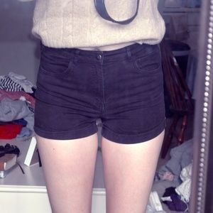 H&M High Waisted Denim Short